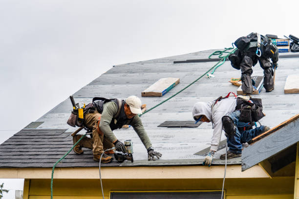 Professional Gutter Installation technician working in Sparta, TN